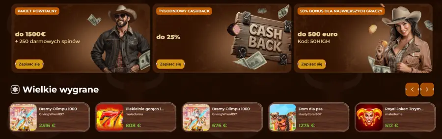 Rodeoslot bonus bez depozytu